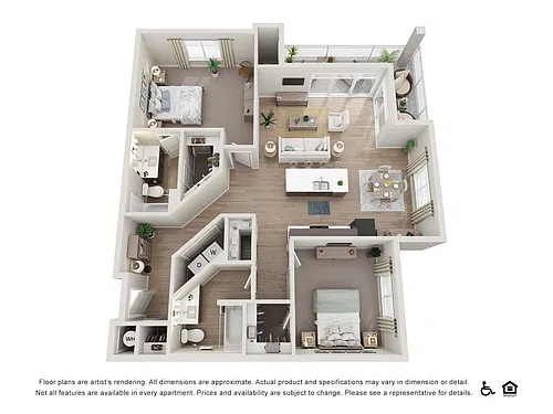 Floor plan 2X2-1220