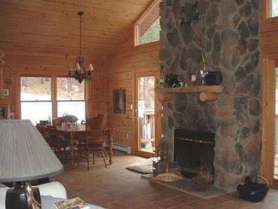 Nice stone fireplace