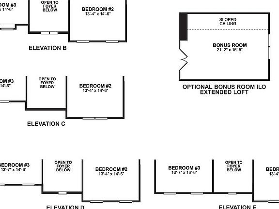 Allison Second Floor Options