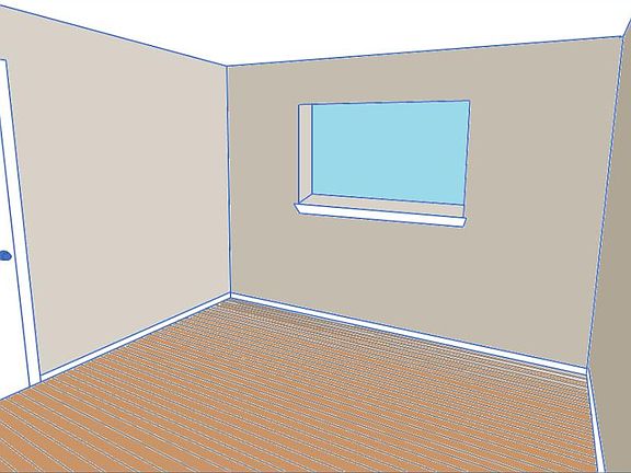 Schematic of Bedrooms #2 & #3.