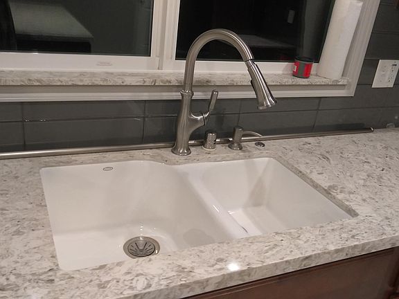 view of kitchen sink