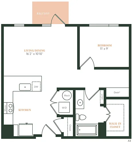 Floor plan A1G