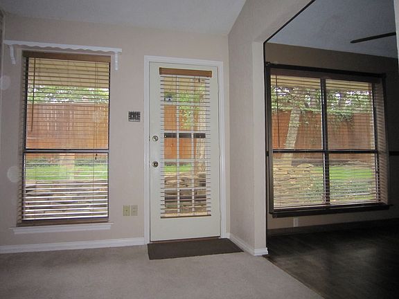 Inside, looking west