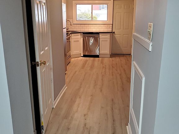 Looking into the newly remodeled kitchen