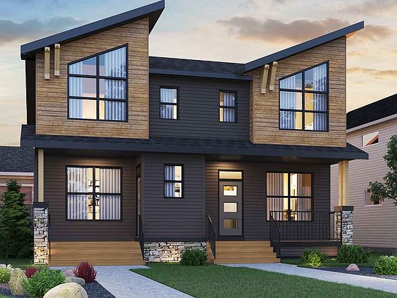 Brookfield Residential Semi D Rustic Contemporary Elevation