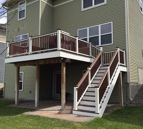 Rear Elevation with Deck