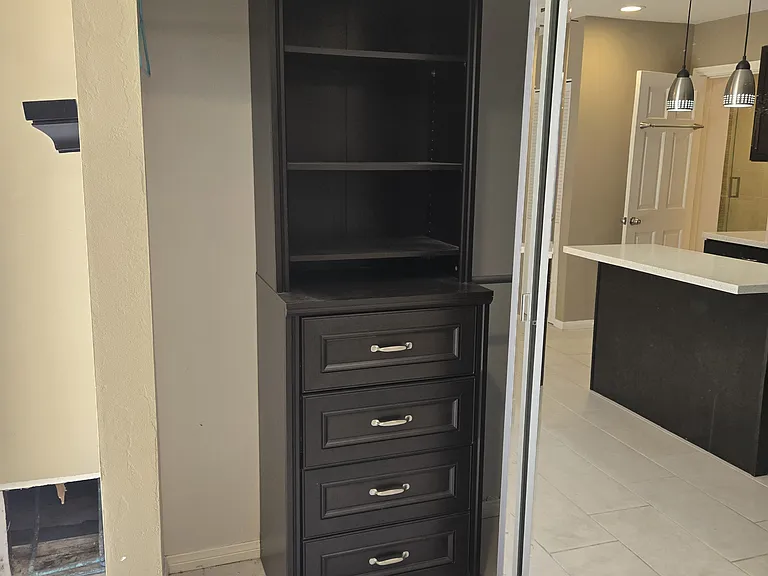 Inside View with view of the other half of the Closet Space
