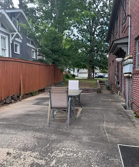 Shared outdoor patio