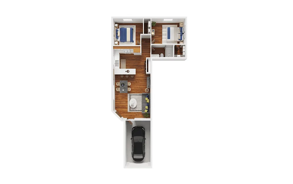 Floor plan 2X1 - A1