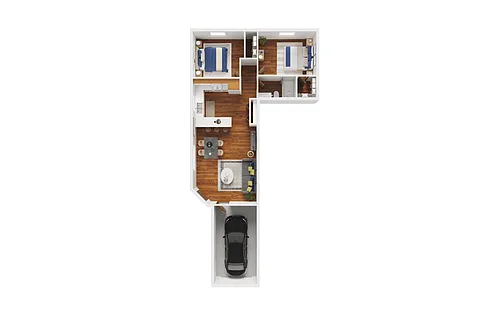 Floor plan 2X1 - A1
