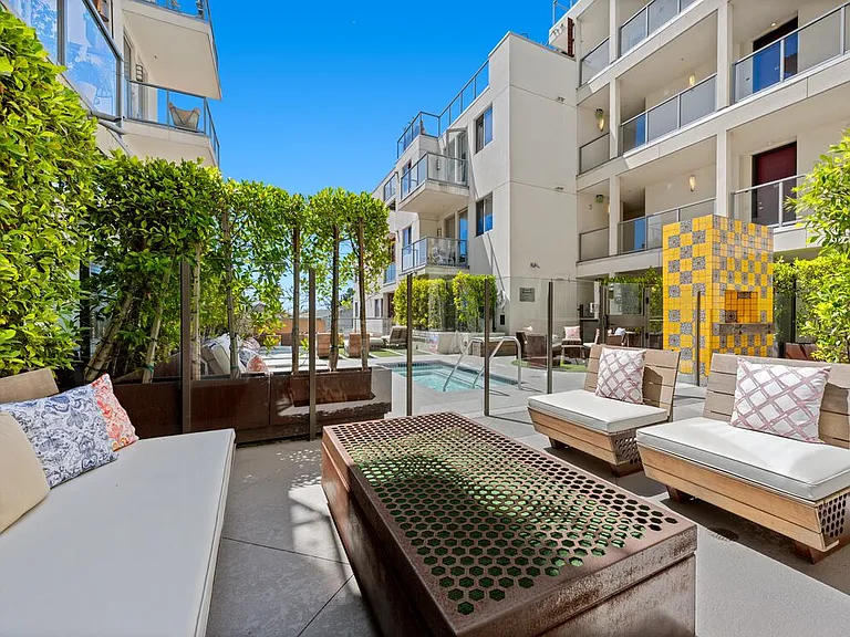 Spa terrace with lounge seating