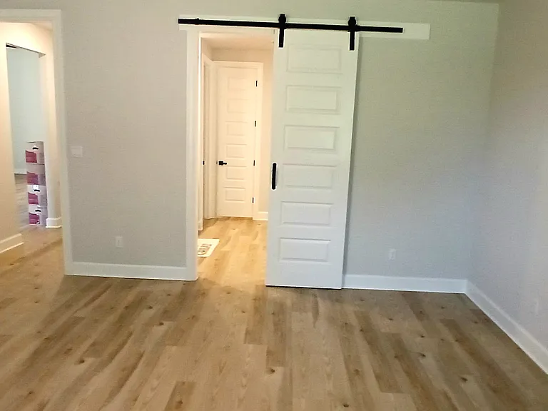 Entrance to bathroom in master bedroom