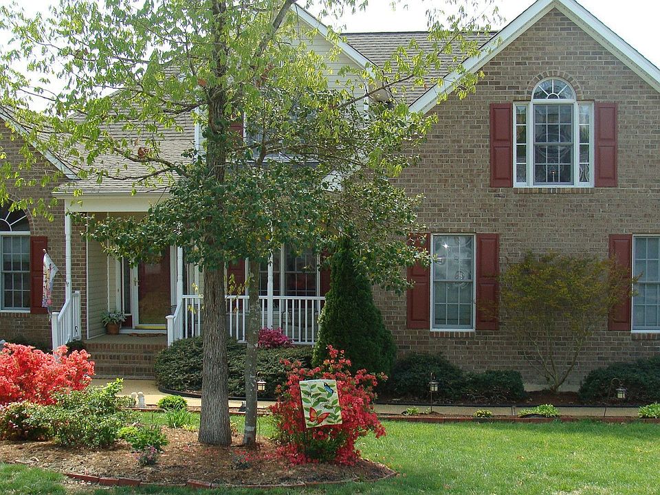The brick front of home