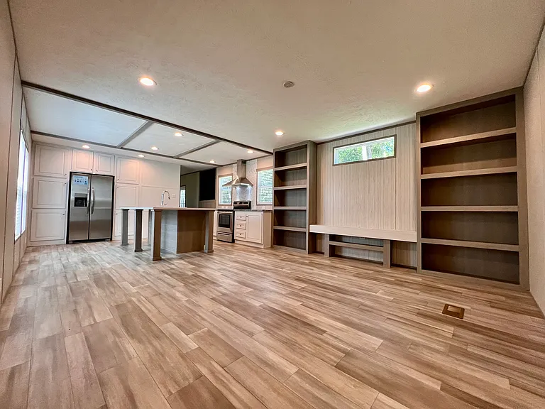 Open floor plan Kitchen & Den