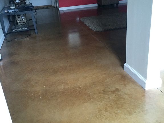 View of floor finish