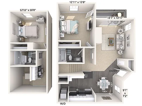 Floor plan B2T-UF