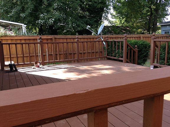 Deck in back yard
