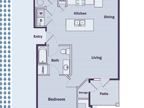 The Opal: 1BR 1BA