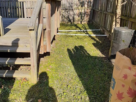 Fenced Back Yard and Deck