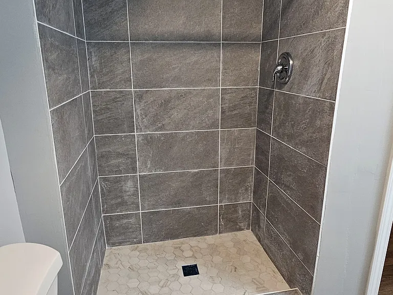 New Tile Shower Lower Level