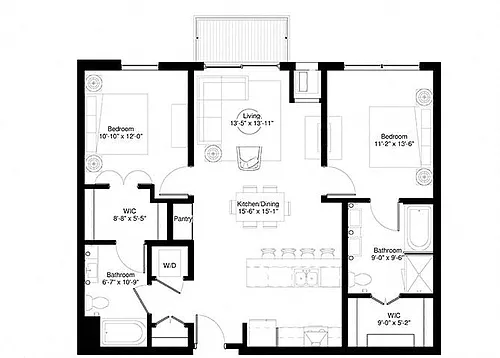 Floor plan American Elm, Maple, White Pine/Spruce