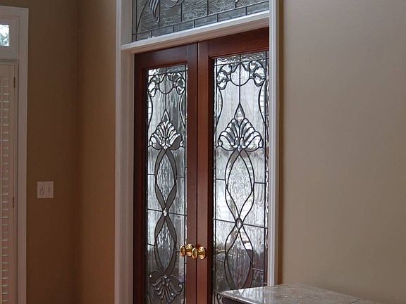 Leaded Doors into Office