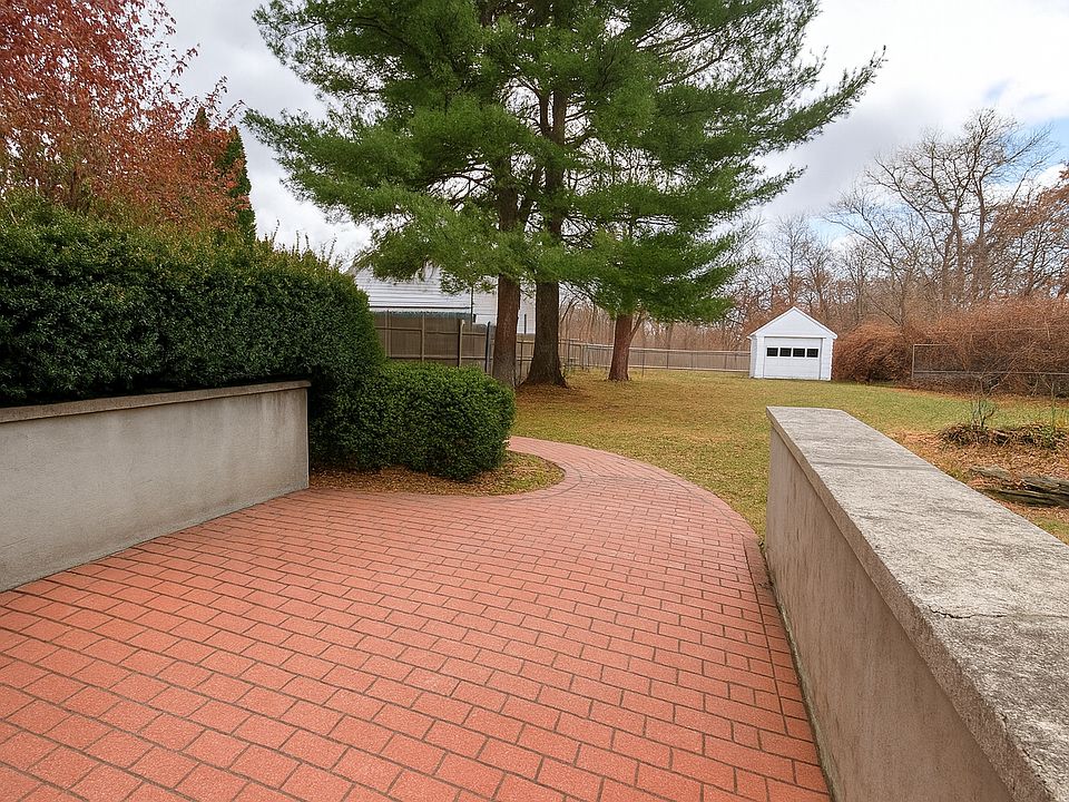 private patio space overlooking shared yard