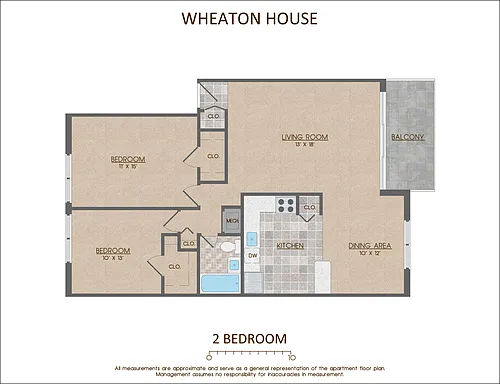 Floor plan 2BR; TOP; COURTYARD EXPO