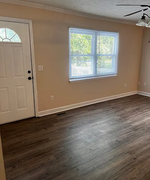 Living room and front door (upper story)