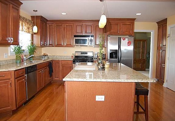 Brand new kitchen with huge center island