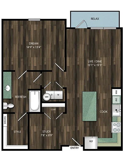 Floor plan 1F ANSI