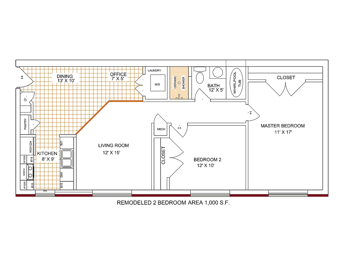 Floor plan 2 BEDROOM DELUXE