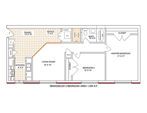 Floor plan 2 BEDROOM DELUXE