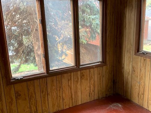 Enclosed porch.