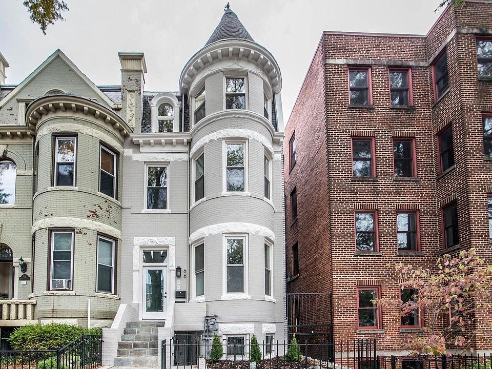 Welcome to 66 Rhode Island Avenue, renovated Victorian row house. Main entrance leads to the main (upper) level of unit 1.