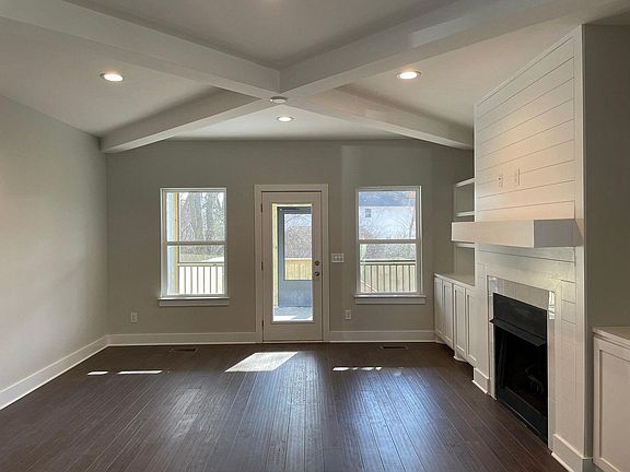 COZY fireplace and gorgeous built ins!