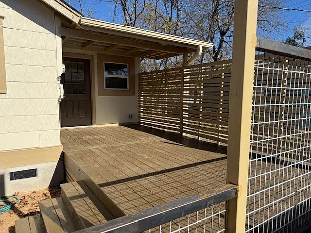 Back deck for outside enjoyment!