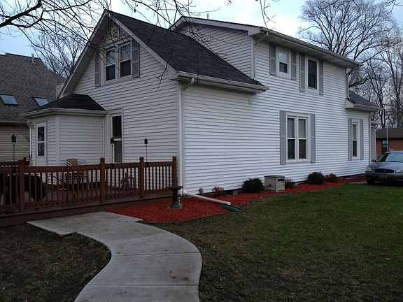 Back - sidewalk to Garage