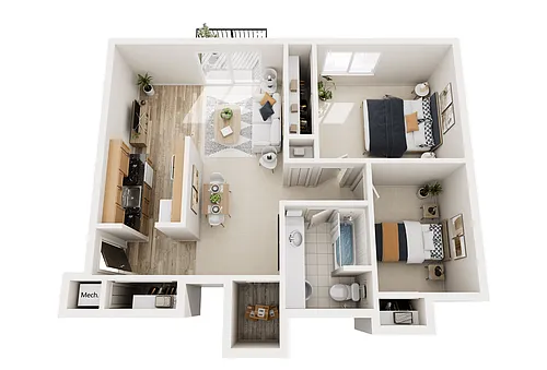 Floor plan 2B