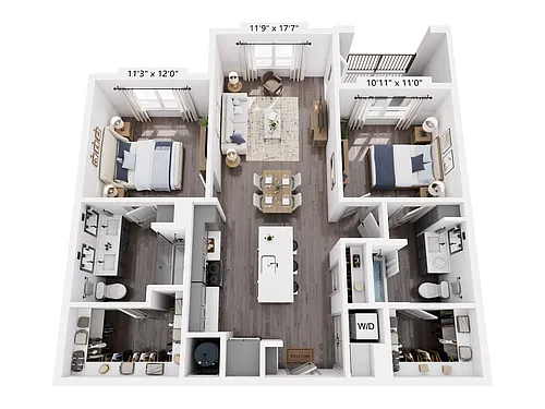 Floor plan The Miller