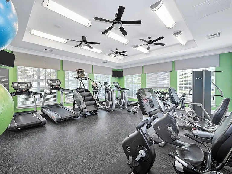 Fitness center with strength training and cardio equipment