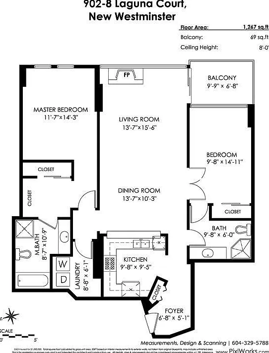2 bed, 1236 sqft, $2,900 — Photo 2
