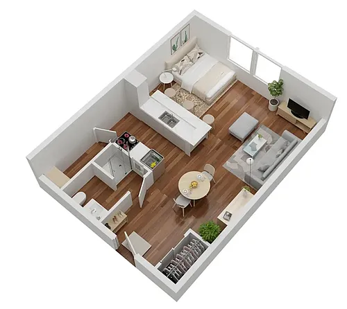 Floor plan Poitier
