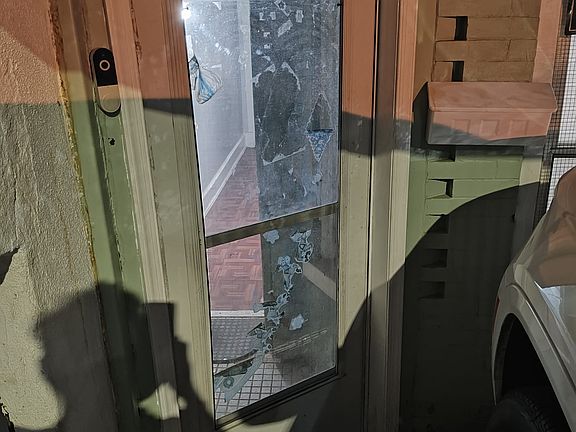 First Floor entrance's storm door