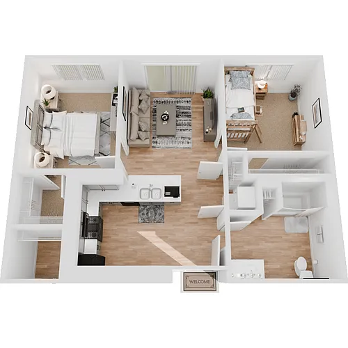 Floor plan 2 Bedroom