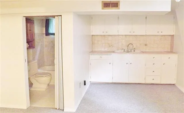 Basement Kitchenette & Restroom