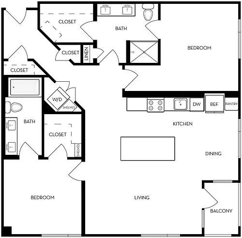 Floor plan 2X2 B6