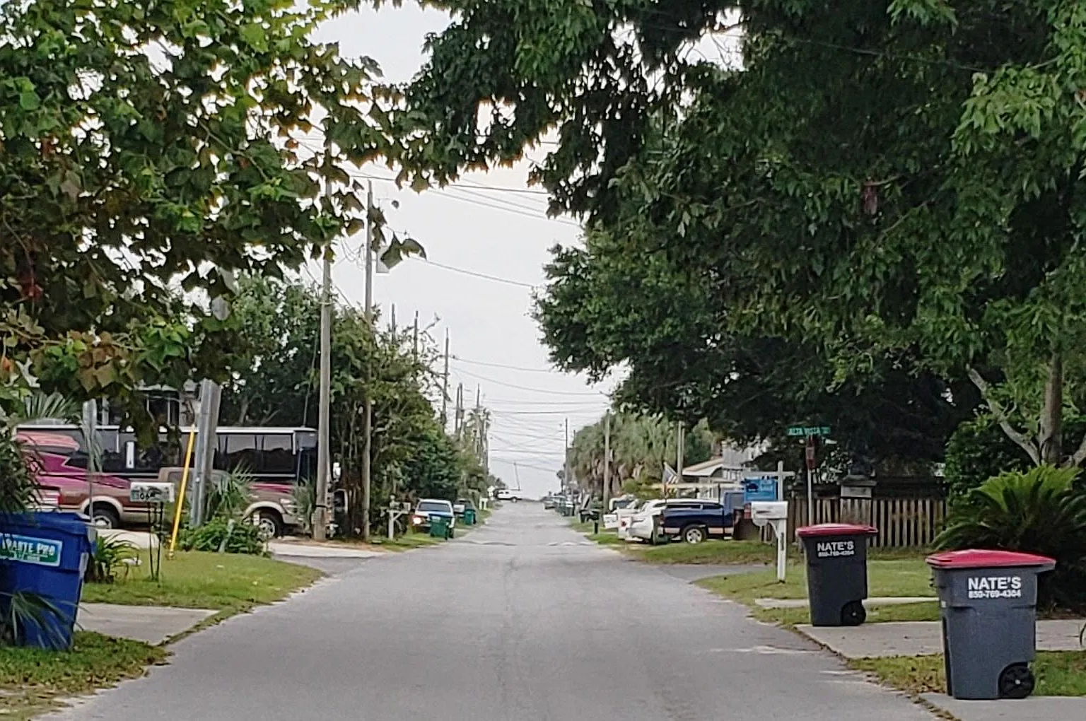 Beach view at the end of the street from the house. just a short stroll