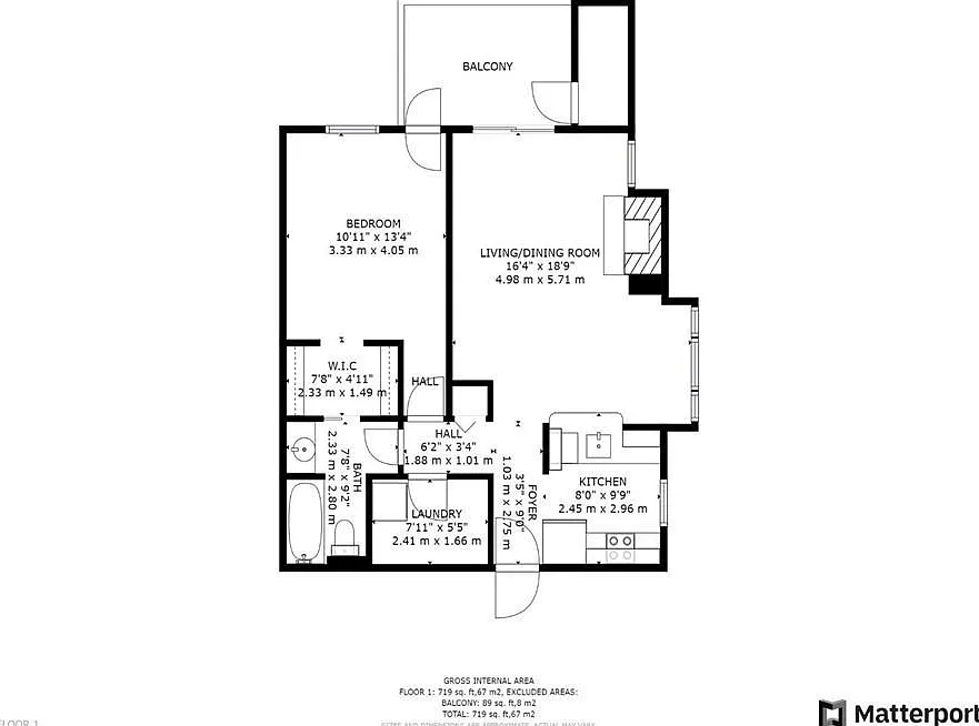 1 bed, 732 sqft, $1,950 — Photo 4