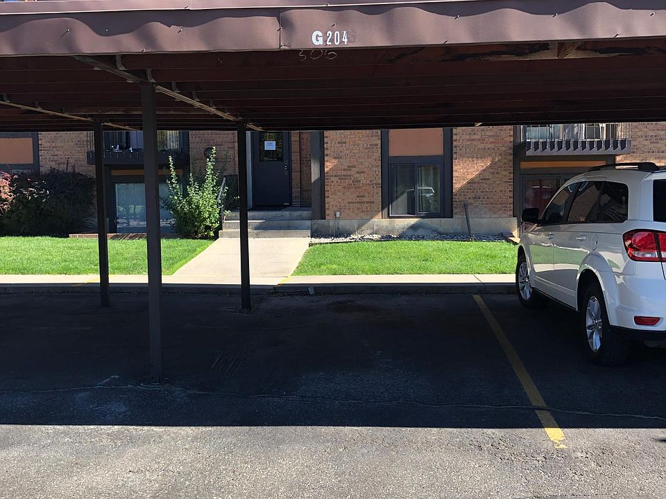 Parking space near entrance to building.